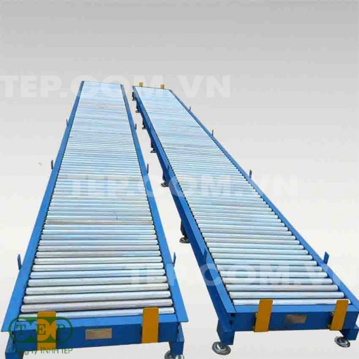 Dàn con lăn thẳng- Staging roller conveyor